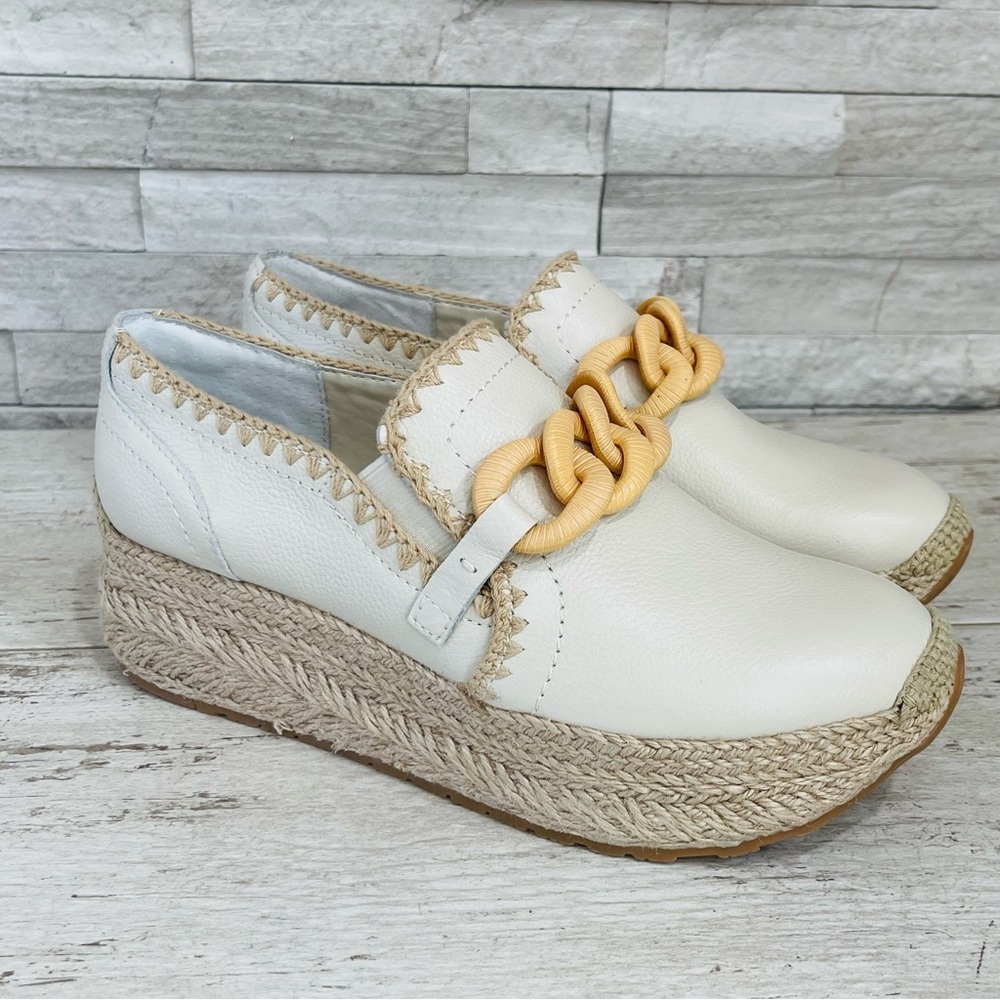 Dolce Vita Cream and Tan Platform Sneakers